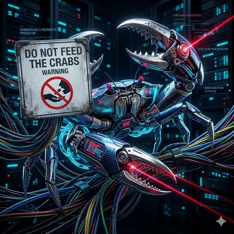 Do not feed the crab